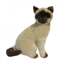 Siamese Plush Cat Sitting 20cm